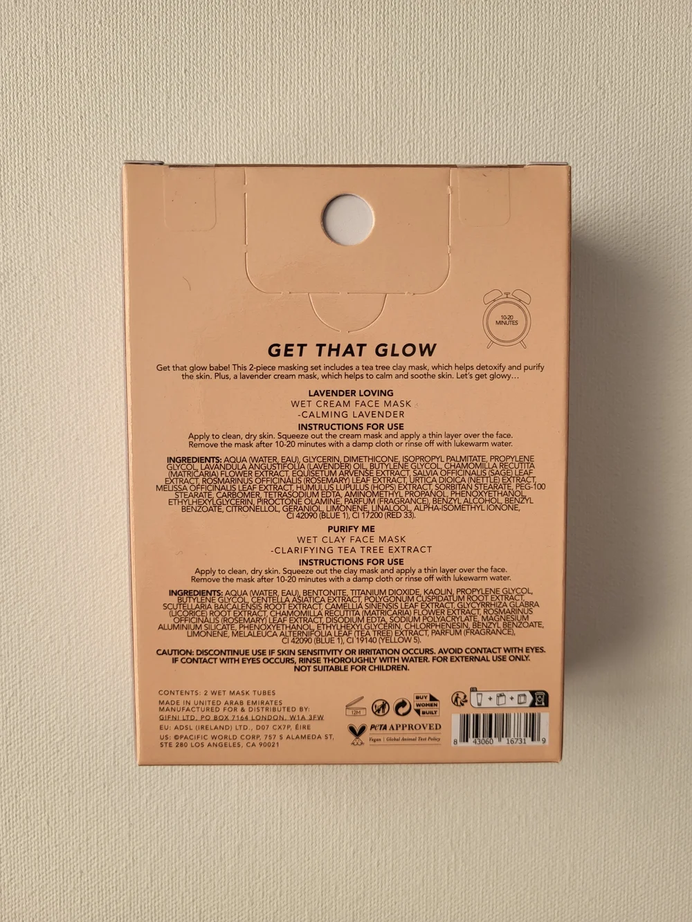 Get That Glow Masking Duo Set - Clay Face Masks - NIP